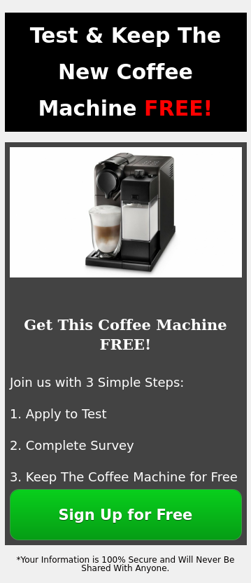 Coffee Machine Test